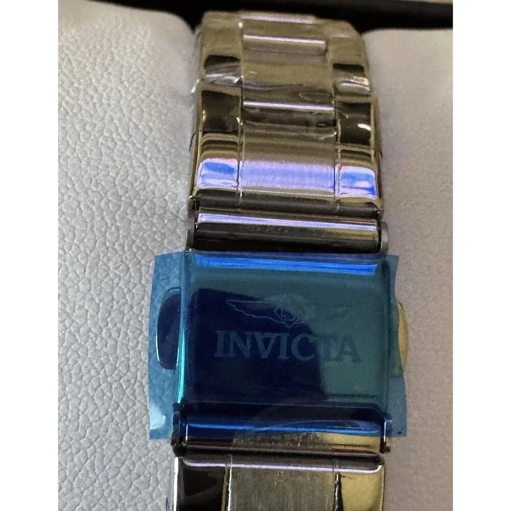 Womens Invicta Celestial Lady 24.5mm Silver Band With Black Quartz Dial